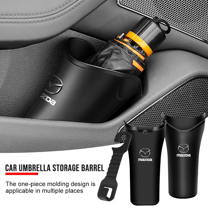 Car Storage Box Umbrella Garbage Organizer Bucket for Mazda 2 3 4 5 6 ATENZA Axela 323 MS MX3 MX5 RX8 CX6 CX5 Wheel Center Caps