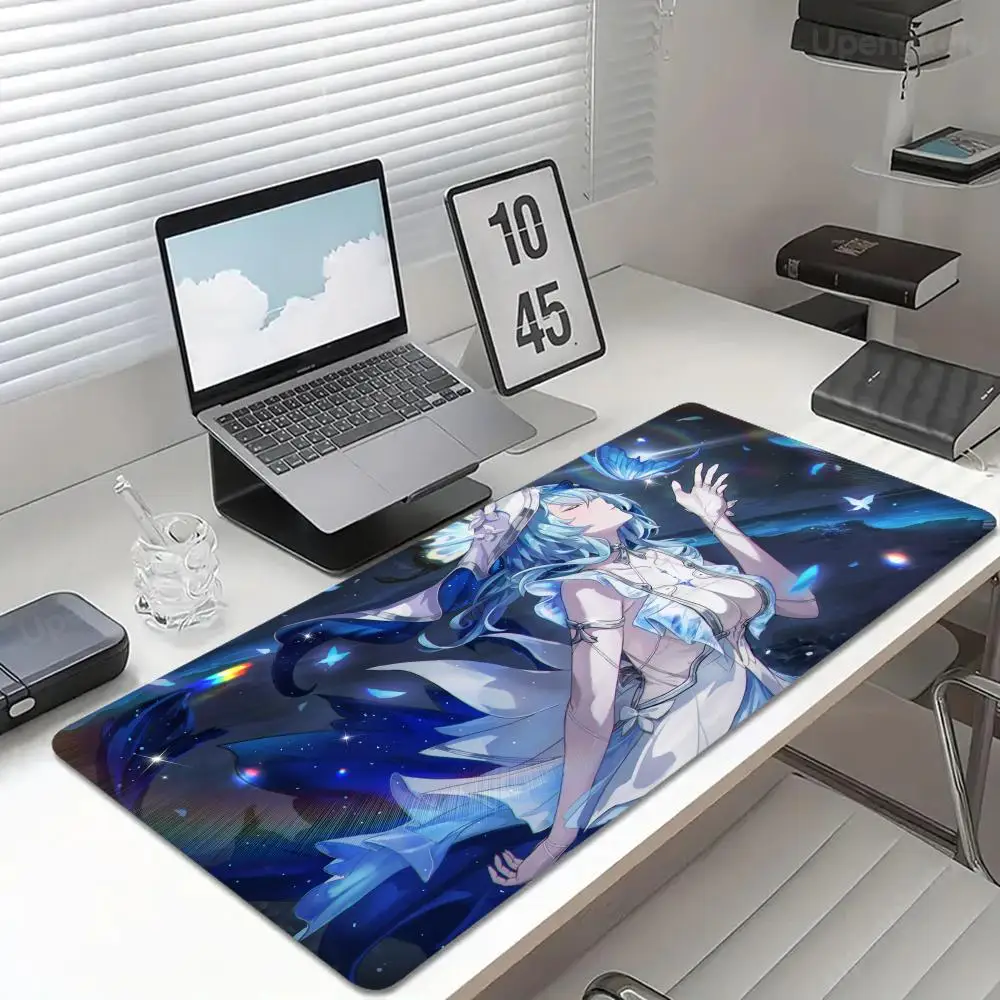 Shorekeeper W_wuthering W_waves Mouse Pad Esports Computer Keyboard Pad 1200x600 Rubber 4mm Desktop Setup Edge Lock Desk Mat