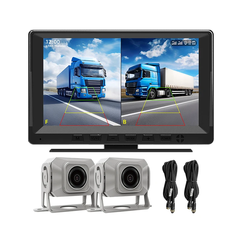 【Hot Selling】7-Inch Dual-Channel 1080P Portable Car  Recorder Mobile Phone Connectivity for Trucks Buses Motorhomes 2 Lens