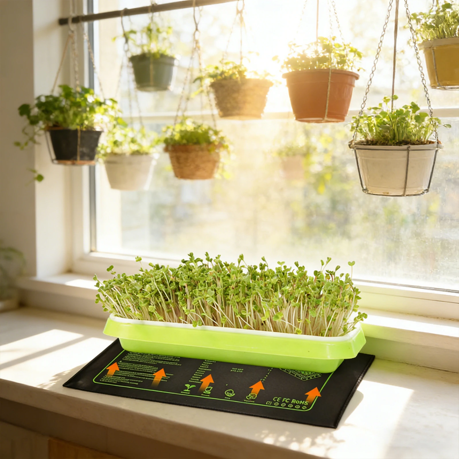 Waterproof Seedling Heat Mat 10x21 In Germination Station Heat Mat for Germination Indoor Gardening Greenhouse EU/US/AU/UK Plug - view 4