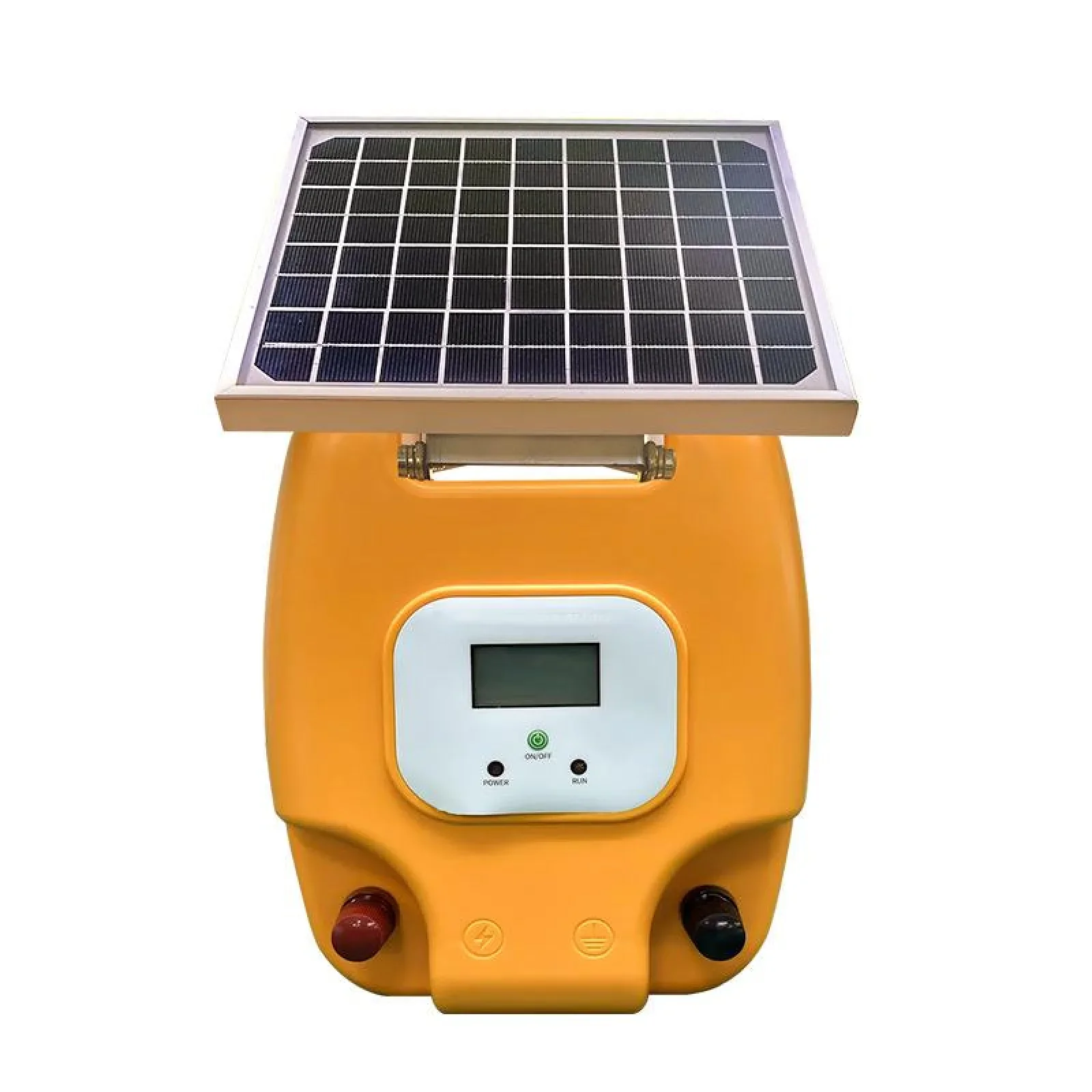 10KM Solar Electric Fence Energizer with LCD Display 1.5 Joules Shepherd Outdoor Waterproof Electric Fence For Farm Livestock