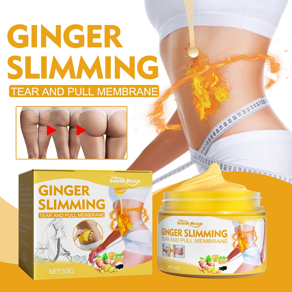 50g Ginger Fat Burning Cream Anti-cellulite Fat Loss Slimming Body Fat Reduction Cream Massage Full Leg Body Waist Slimming ﻿