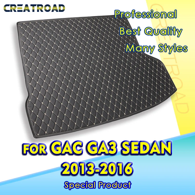 Car Trunk Mat For GAC Trumpchi GA3 Sedan 2013 2014 2015 2016 Custom Car Accessories Auto Interior Decoration