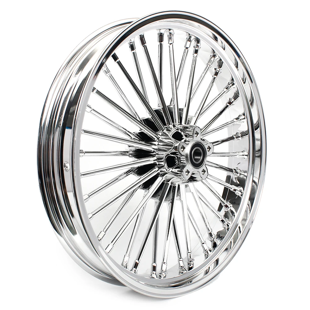 Fat Spoke 21x3.5 Front Wheel For Harley Dyna Low Rider FXDL Fat Bob FXDF Street Bob FXDB Wide Glide FXDWG Fat Boy FLSTF FLSTFB