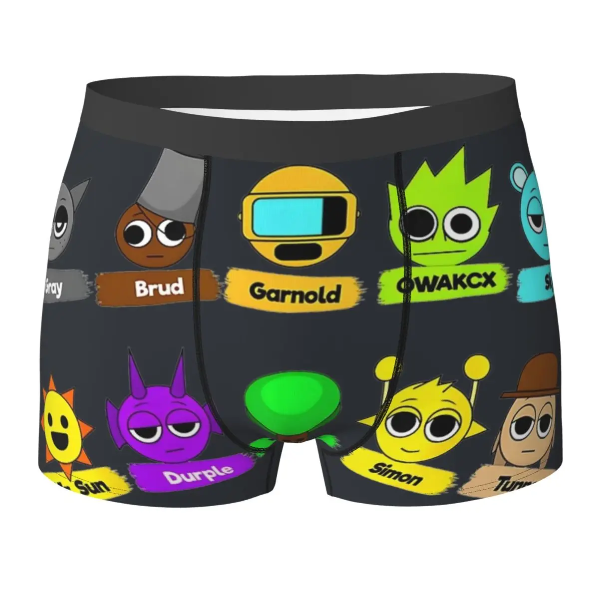 

Горячее игровое нижнее белье Sprunki, мужские трусы с рисунком Incredibox, классические трусы-боксеры с принтом, популярные трусы-боксеры больших размеров