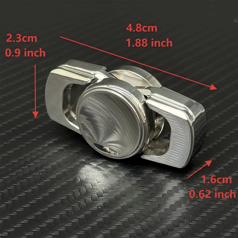 موضة الفولاذ المقاوم للصدأ EDC اليد سبينر الإبداعية الإصبع الدورية اللعب تخفيف التوتر والاسترخاء تململ سبينر ADHD ألعاب متململة #4