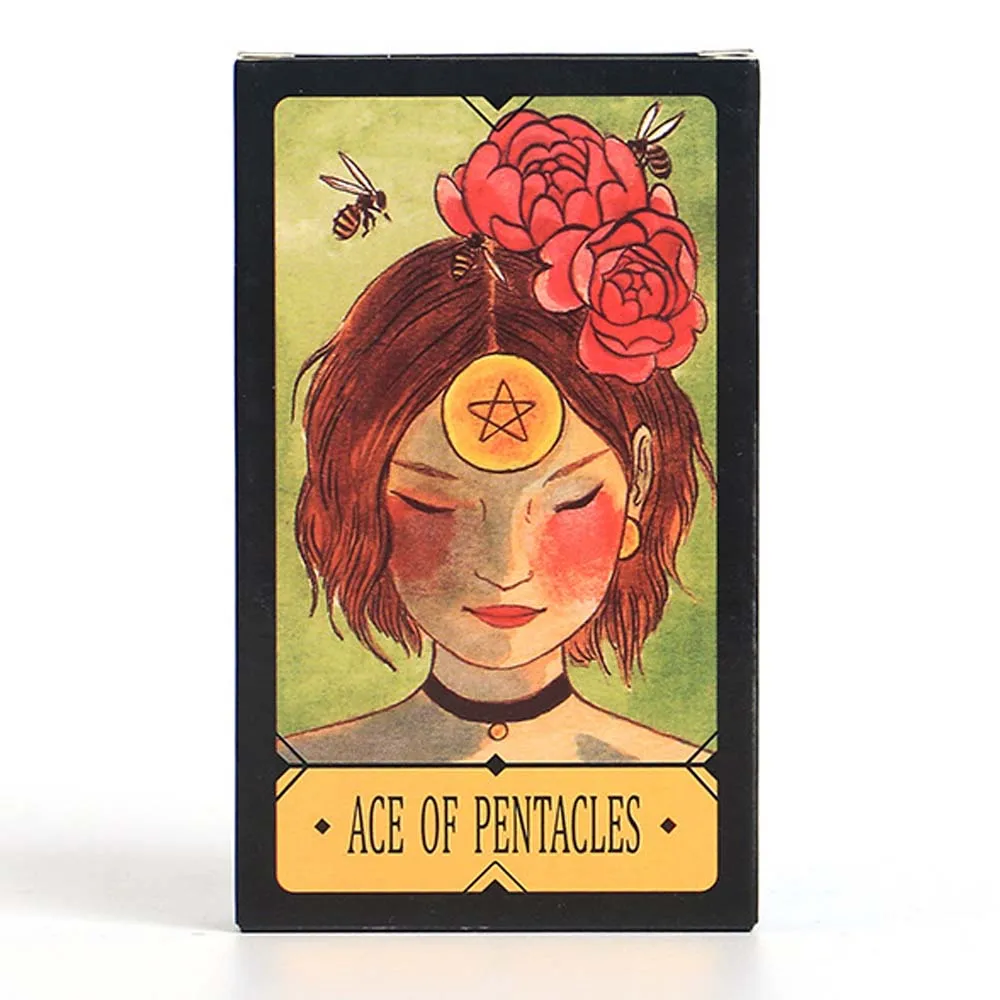 12x7 cm Ace of Pentacles Tarot Paper Manual Card Game