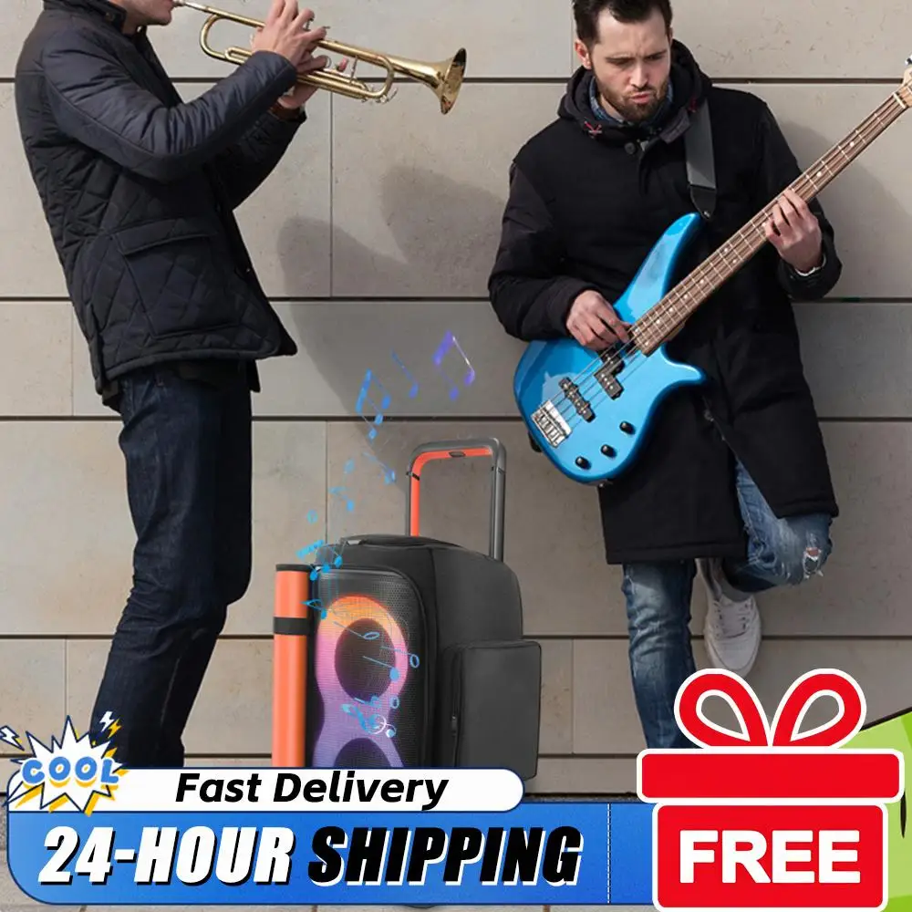 

Speaker Carry Cover with Mic Pocket Portable Speaker Dust Case Double-Sided Speaker Storage Bag for JBL PARTYBOX 520 Storage Bag