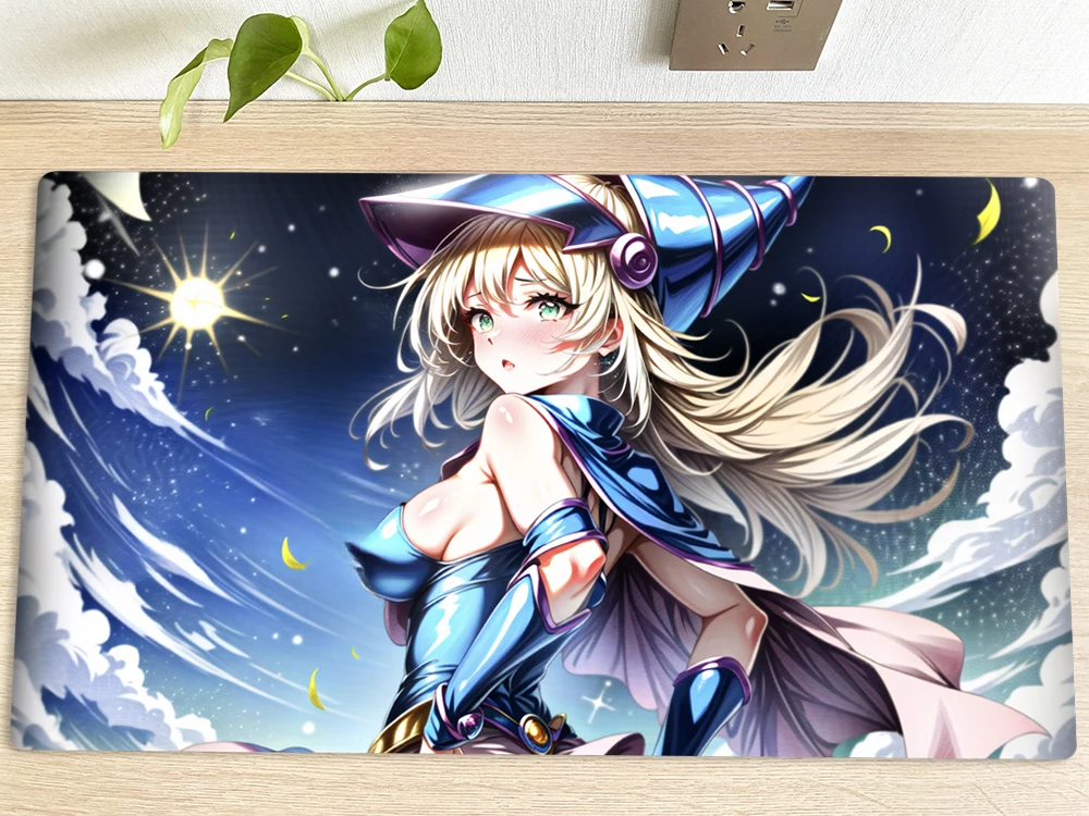 YuGiOh Table Playmat Dark Magician Girl TCG CCG Mat Trading Card Game Mat Mouse Pad Gaming Play Mat Free Bag