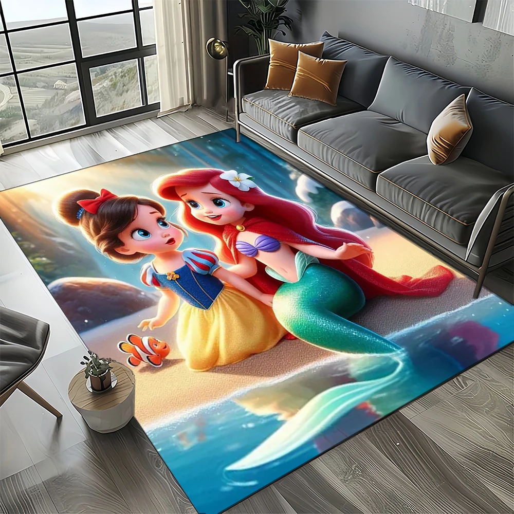 27 Style Snow White Princess Cartoon Girl Carpet Rug for Bedroom Living Room Home Sofa Decoration,kid Large Decor Floor Mat Gift