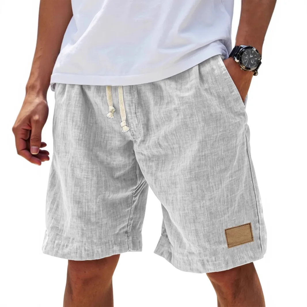 

Retro Cotton Linen Shorts for Men Fashion Streetwear Men's Casual Loose Short Pants Roupas Harajuku Linen Shorts Men Clothing