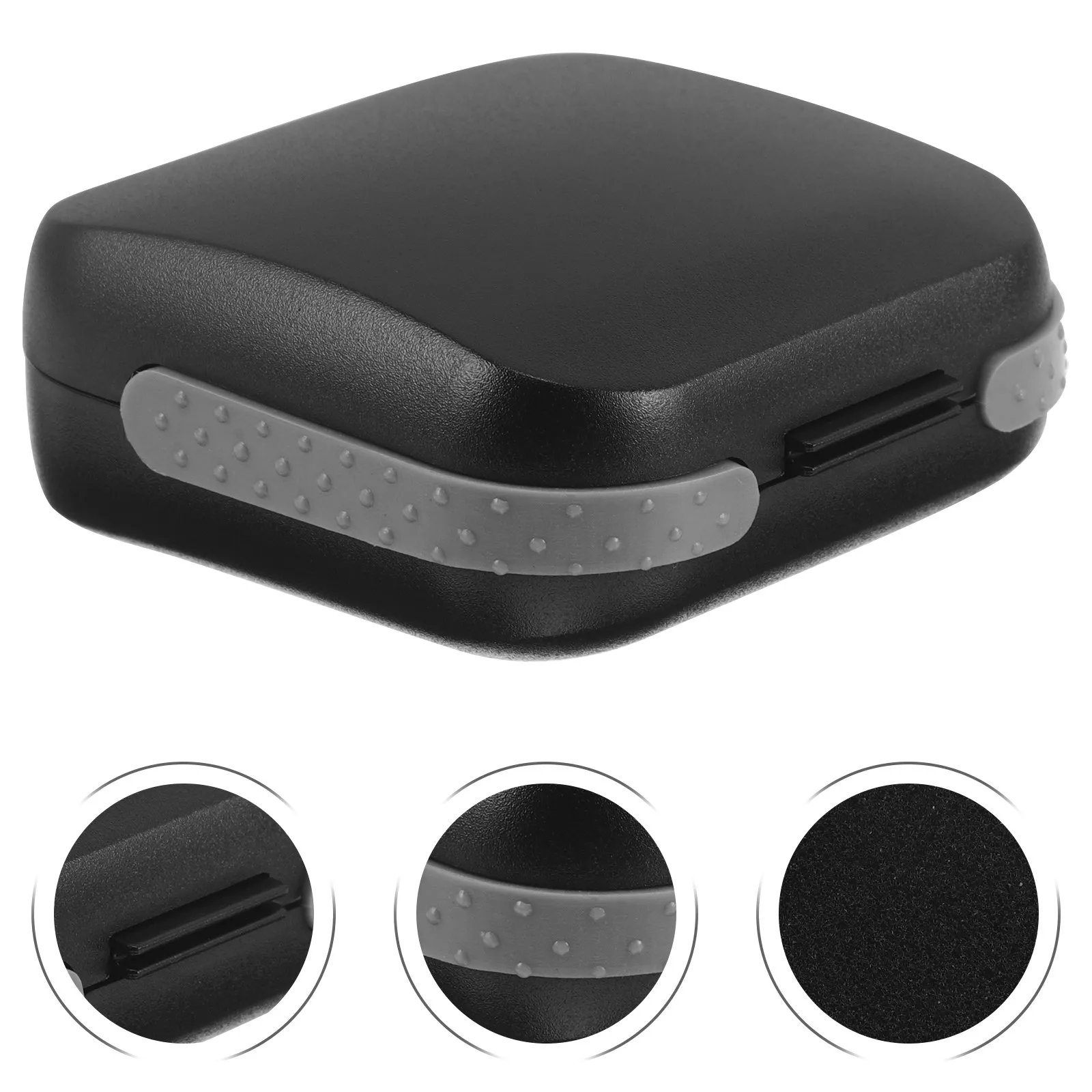 Waterproof Hearing Aid Case Hard Protective Shell with Cushioned Interior Pocket Size Compact Storage Box for Travel Daily