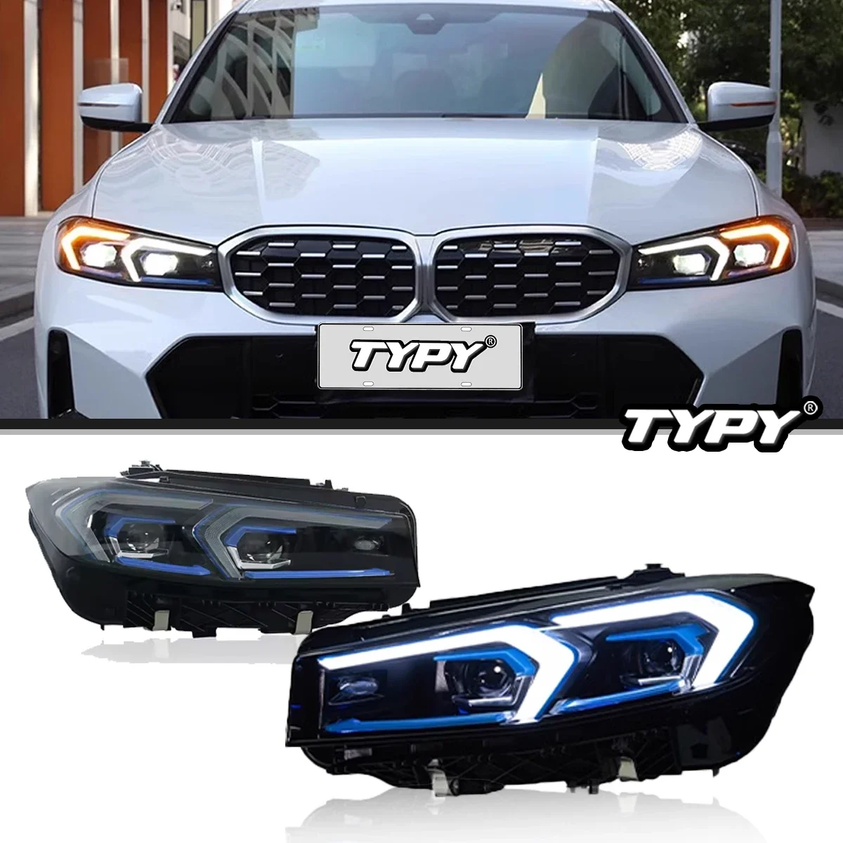 

TYPY Car Light For BMW 3 Seres G20 G28 2020-2024 Headlight LED Projetor head Lamp Daytime Running Light Automotive Accessories