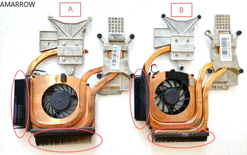 Ventilador de refrigeração original do dissipador de calor do laptop para HP DV6 DV7 DV7-2000 2100 DV7-3000 DV6-2000 DV6-2100 600868 -001 584244 -001