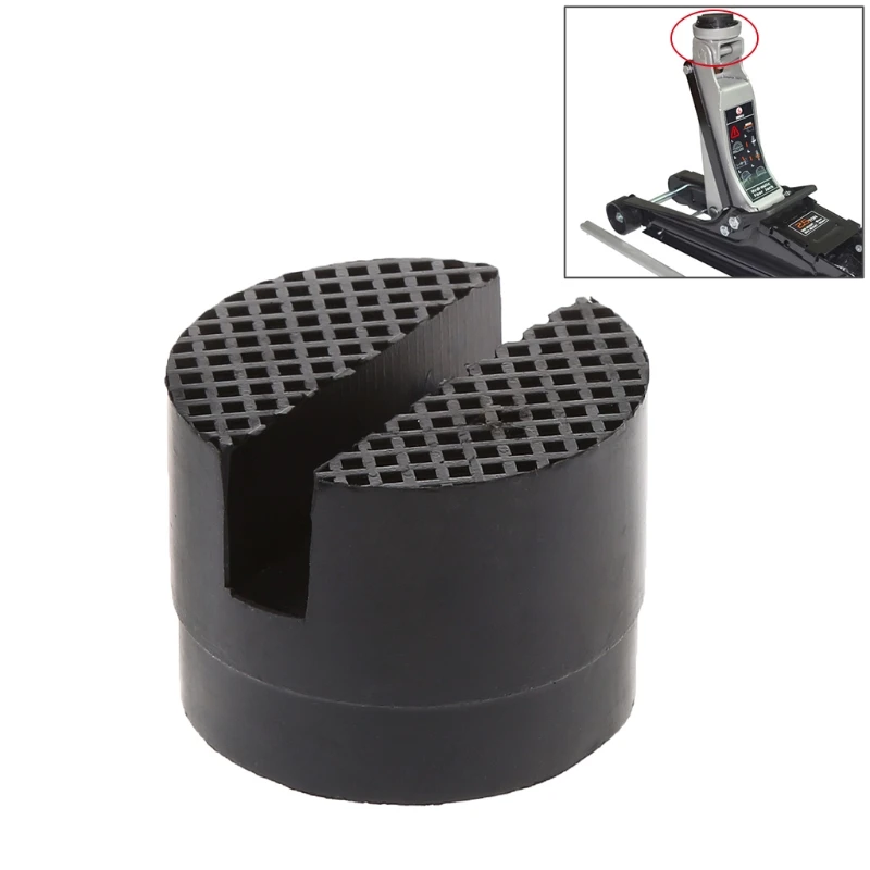 Floor Slotted Car Rubber Pad Frame Protector Adapter Jacking Disk Pad Tool Dropship
