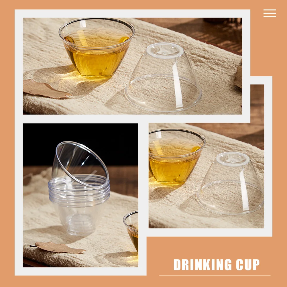 

100pcs Disposable Tea Cups Clear Small Plastic Cups For Juice Shot Condiment Sample Party Supplies Beverage Container