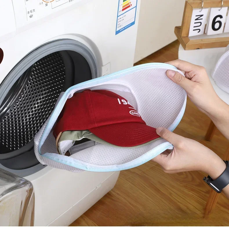 Hat Washer Cap Washing Cage Protector Portable Multifunctional Detachable 2 in 1 Hat Organizer for Washing Machine