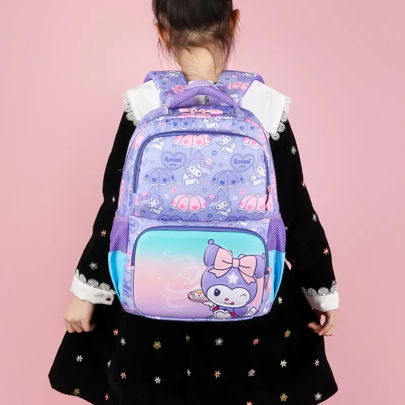 

Sanrioed Anime Kuromi Cute Large Capacity Backpack Student Stationery Schoolbags Cartoon Shoulder Bag Gift for Friend