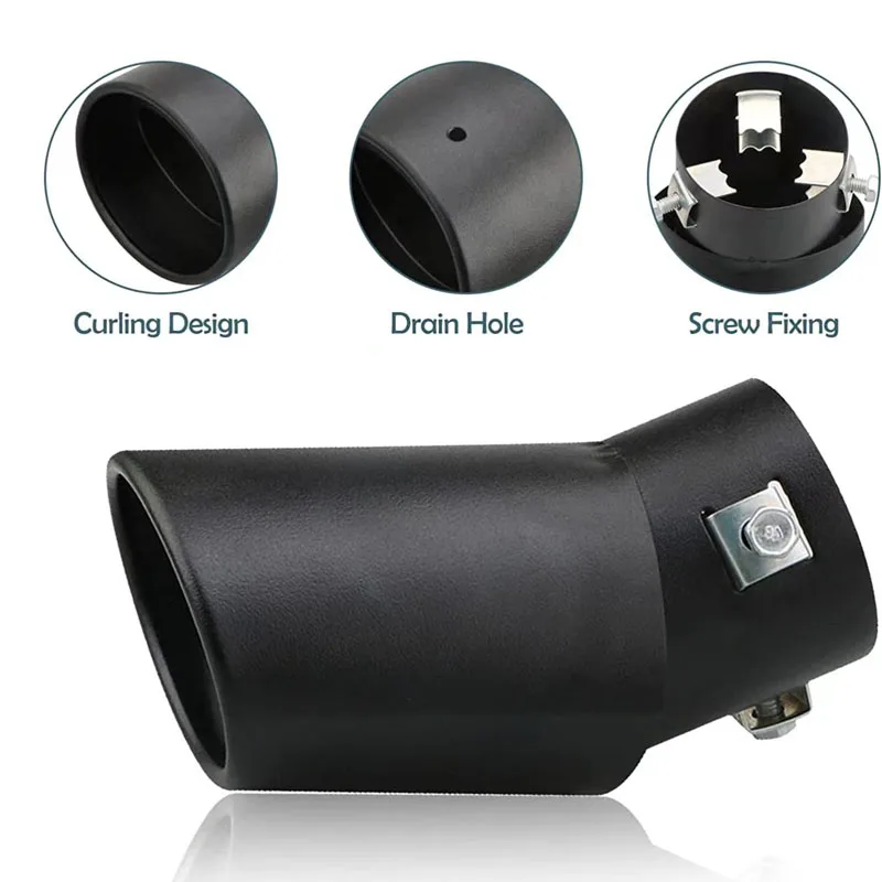 رأس كاتم صوت عادم السيارة من الفولاذ المقاوم للصدأ ، أنبوب خلفي ، أنبوب خلفي ، ملحقات السيارة ، الدراجات النارية والدراجات النارية ، تخفيضات كبيرة