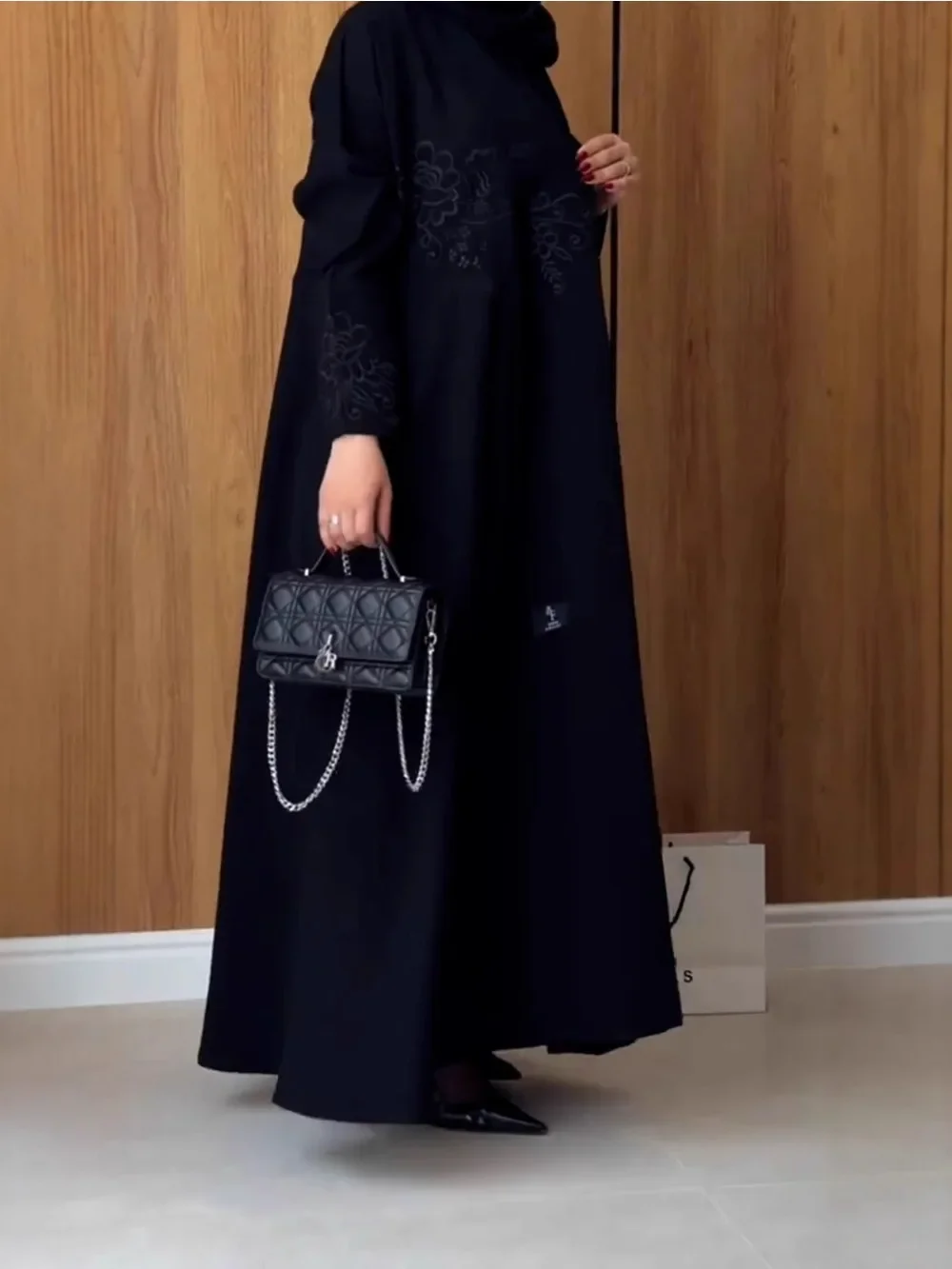 

Trench Coat Jacket Women Muslim Autumn Cardigan Long Robe Coat