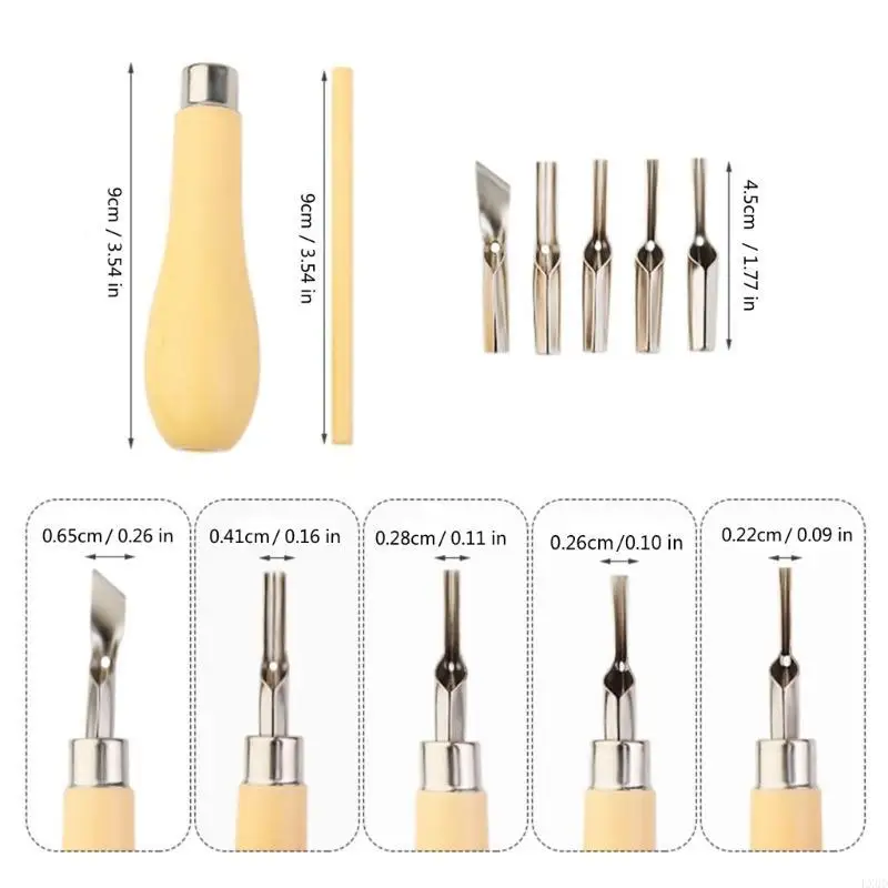 LX0D 2 Set Lino Cutting Tool Kits مجموعات قطع مشمع لنقش النحت