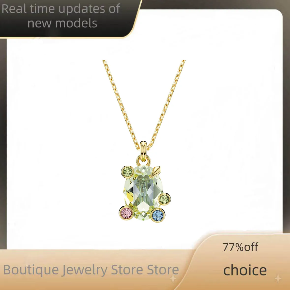 

Новое легкое роскошное ожерелье из циркона 2025 года с фантазийным изменением цвета и вырезанием, необходимое для повседневной одежды, вечеринок и банкетов