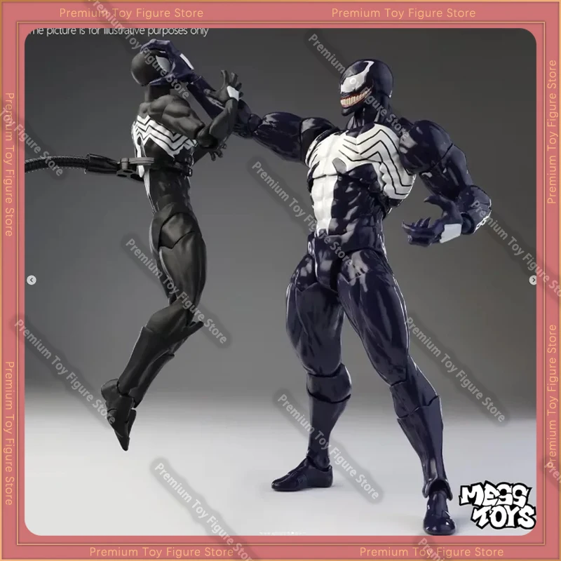

Mess Toys Venom Lethal Neighbor Spider Man Symbiotic Black Suit Anime Action Figure Collectible Messtoys Spiderman Model Gifts