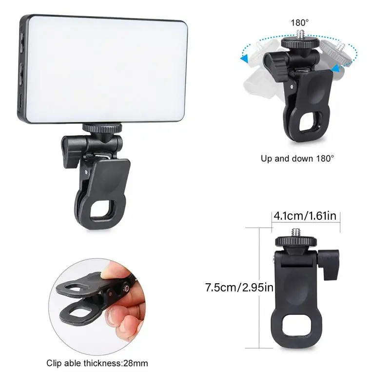 Mobile Phone Fill Light Handheld LED Live Broadcast Selfie Light Computer Fill Light Video Conference Mobile Phone Fill-in Light