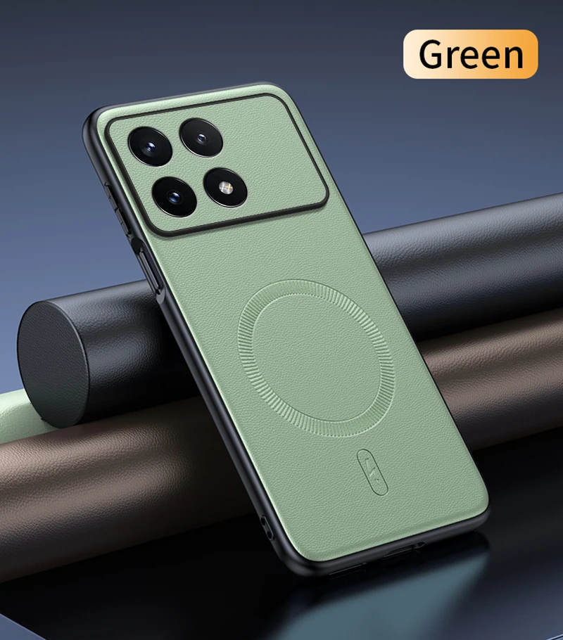 Für Poco X6 Pro Hülle Magnetische Leder-Schutzhülle Für Poco X6 Pro Hochwertige Anti-Fingerabdruck Rutschfeste PC+TPU – Detail 22