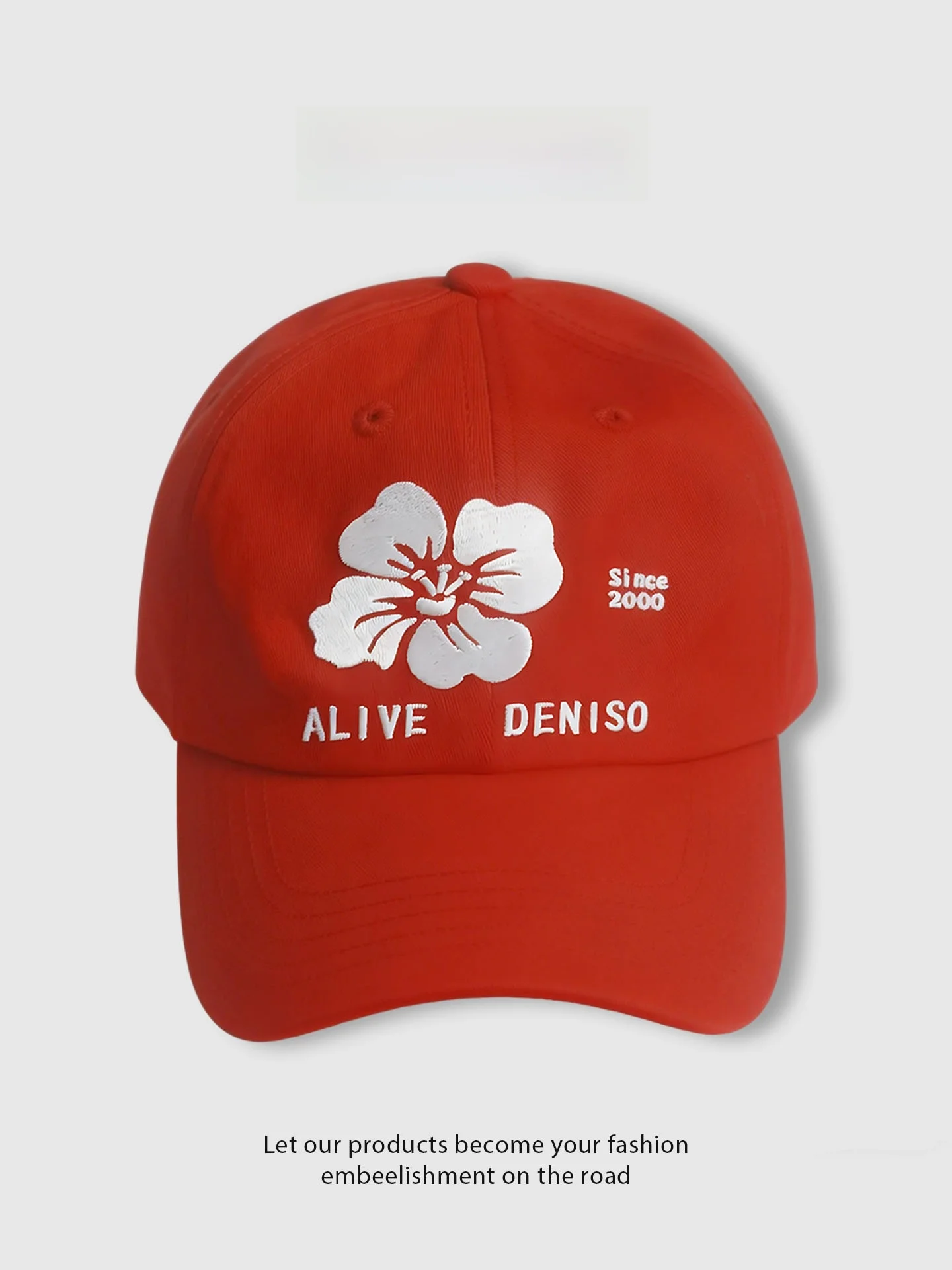 deniso-women's-baseball-cap-spring-summer-new-sle-red-flower-embroidery-wide-brim-american-sle-hat-face-slimming-white
