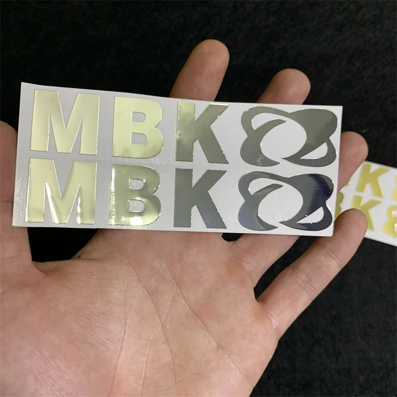 2pcs MBK Metal Sticker Motorcycle Refit Personalized Sticker Motorcycle MBK Logo Decorative Waterproof Decals for MBK