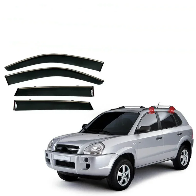 

Window Visor Rain Guard Side Window Deflector Weather Shield For Hyundai Tucson 2004 2005 2006 2007 2008 2009 2010 2011 - 2023