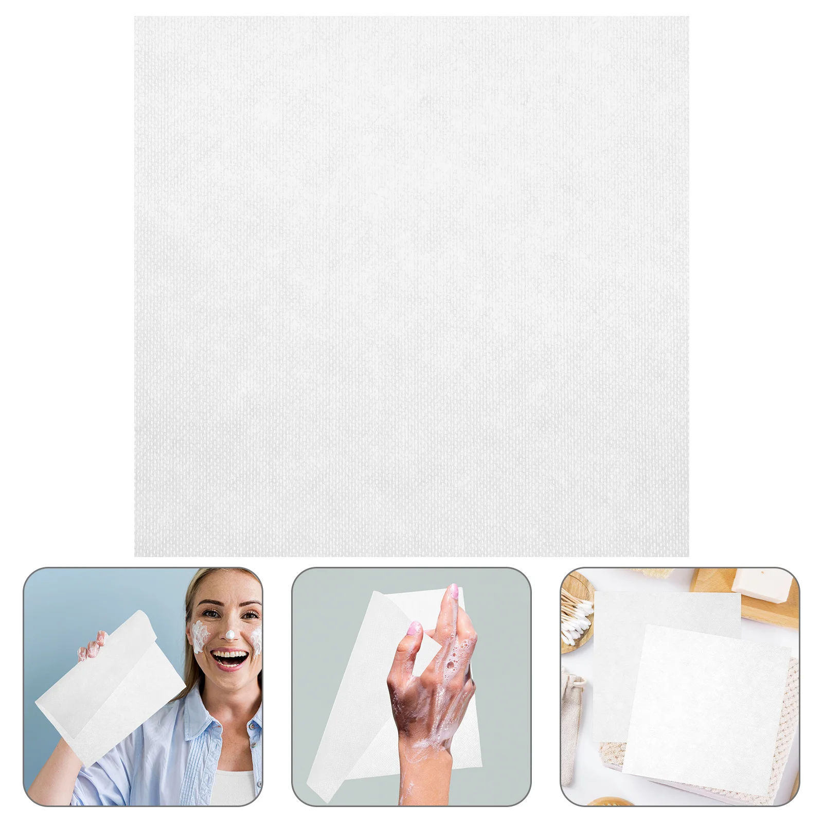 Toallas faciales desechables de limpieza, toallitas blancas para viaje, Spa, eliminación de maquillaje, algodón puro, no tejido, suave, higiénico, 60 uds.