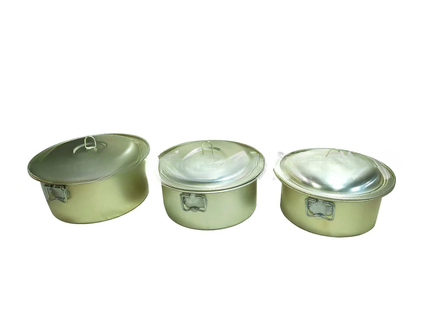 

Portable, aluminum alloy set pot, three-piece set, pot