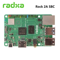Radxa ROCK 2A Rockchip 3528A SBC WiFi 6 & BT 5.4 4K HDMI and Gigabit Ethernet Development Board
