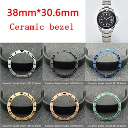 Sloping 38mm*30.6mm Ceramic Bezel and Diving watch Insert Watch Replace Watch Face Watch Bezel Inserts