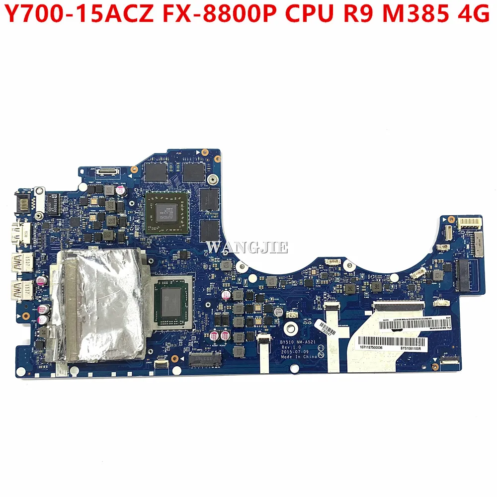 

FRU:5B20K94030 For Lenovo Ideapad Y700-15ACZ Laptop Motherboard With FX-8800P CPU R9 M385 4G GPU BY510 NM-A521 DDR3 100% Working