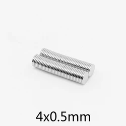 50 ~ 1500 sztuk 4x0.5mm cienki neodymowy silny magnes stały mały okrągły magnes 4x0.5mm potężny magnetyczny okrągły magnes 4*0.5mm