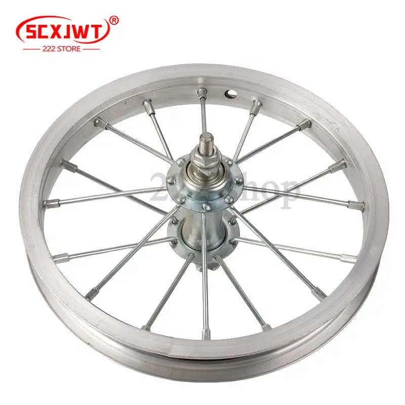 عجلة دراجة من سبائك الألومنيوم حافة عجلة 12 بوصة محور عجلة الدراجة ملحقات تجميع العجلات الأمامية