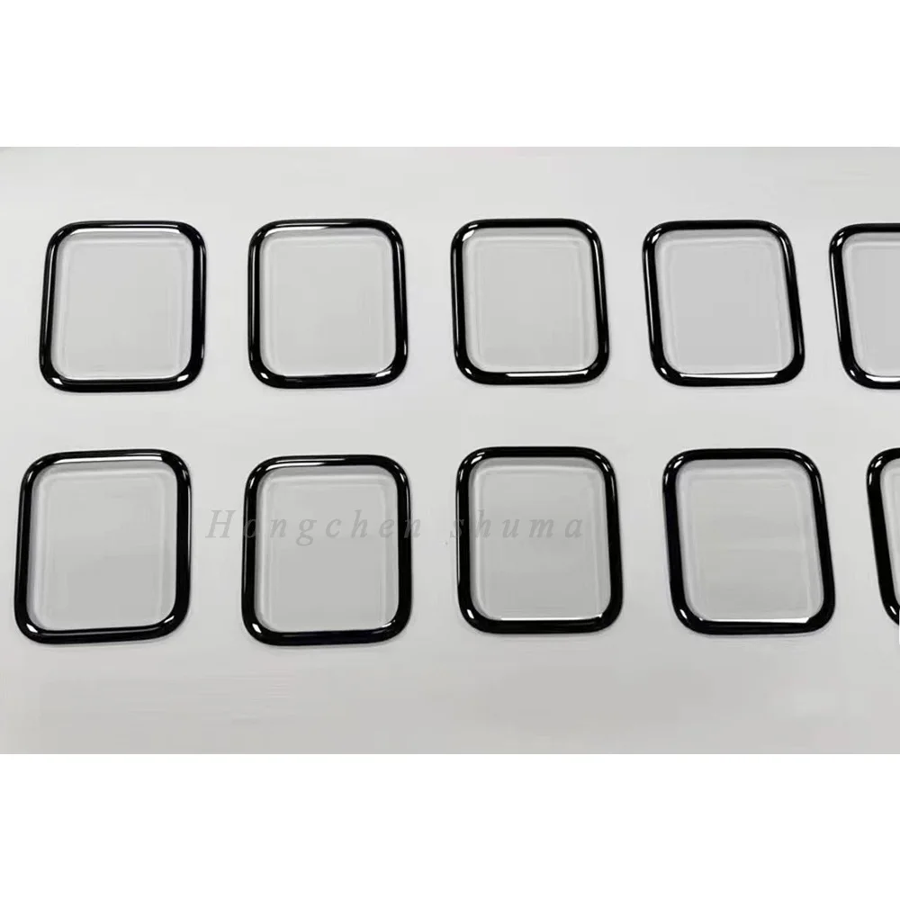 10pcs/lot Outer Glass Screen For Apple Watch Series 1 4 5 6 SE 44 40MM 7 8 9 41 45mm External Glasses Lens Panel OCA Replacement