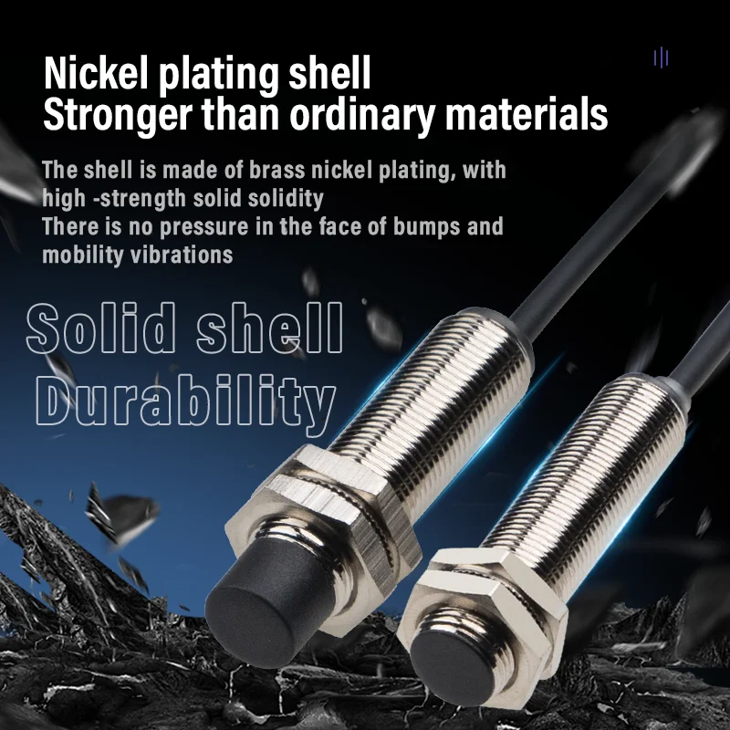 IP68 waterproof proximity switch high temperature sensor M8 diameter metal sensor NPN normally open PNP three-wire 24V