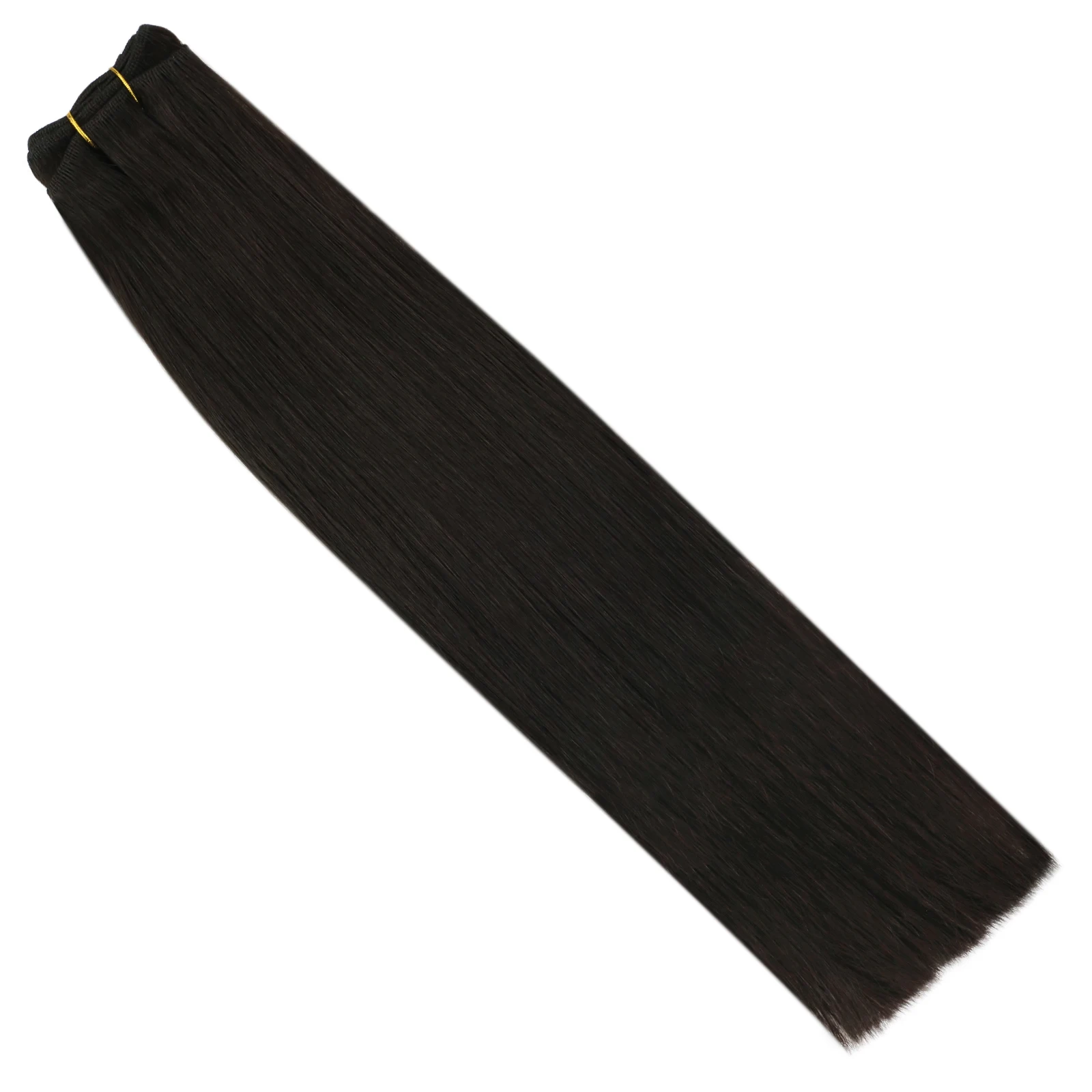 Moresoo Blonde Bundles Sew in Extensions Straight Machine Remy 100% Human Hair Weft Brazilian Weaving for Women Seamless Wefts