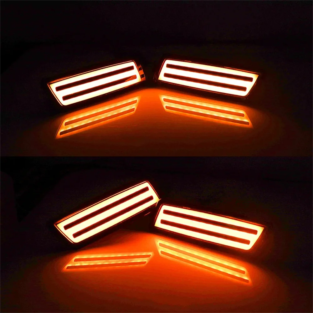 Amber / White LED Car Front Fender Flare Side Maker Parking Lights For VW Volkswagen MK5 Golf/GTI Rabbit Jetta R32 MK6 Golf TDI