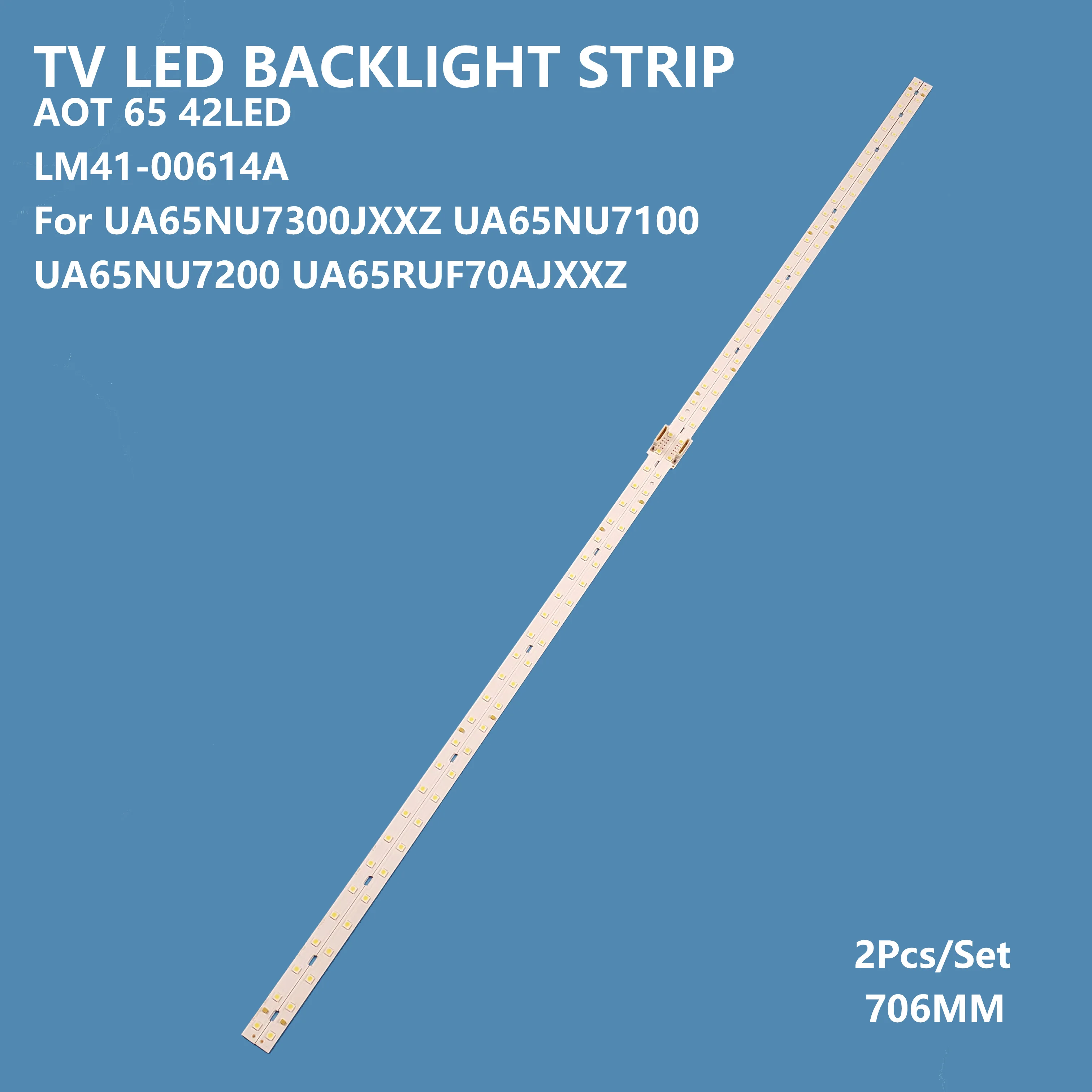 Taśma podświetlana LED do telewizora Samsung 65 cali Ua65nu7100 Bn96-45635a Ua65nu7300 Un65nu7100 taśma Led