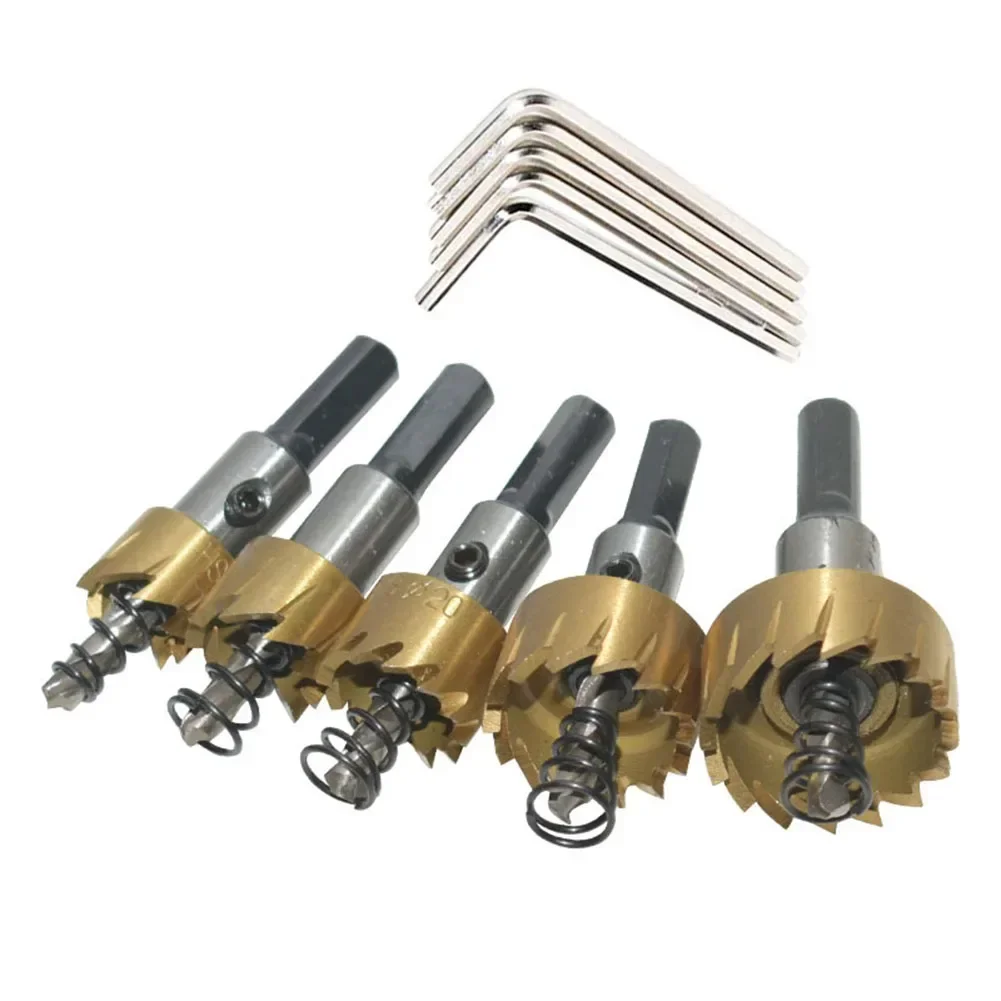 

Carbide Hole Opener Set Accessory Variety Of Sizes 16mm Carbide Teeth Convenient Storage Fast Cutting Efficiency