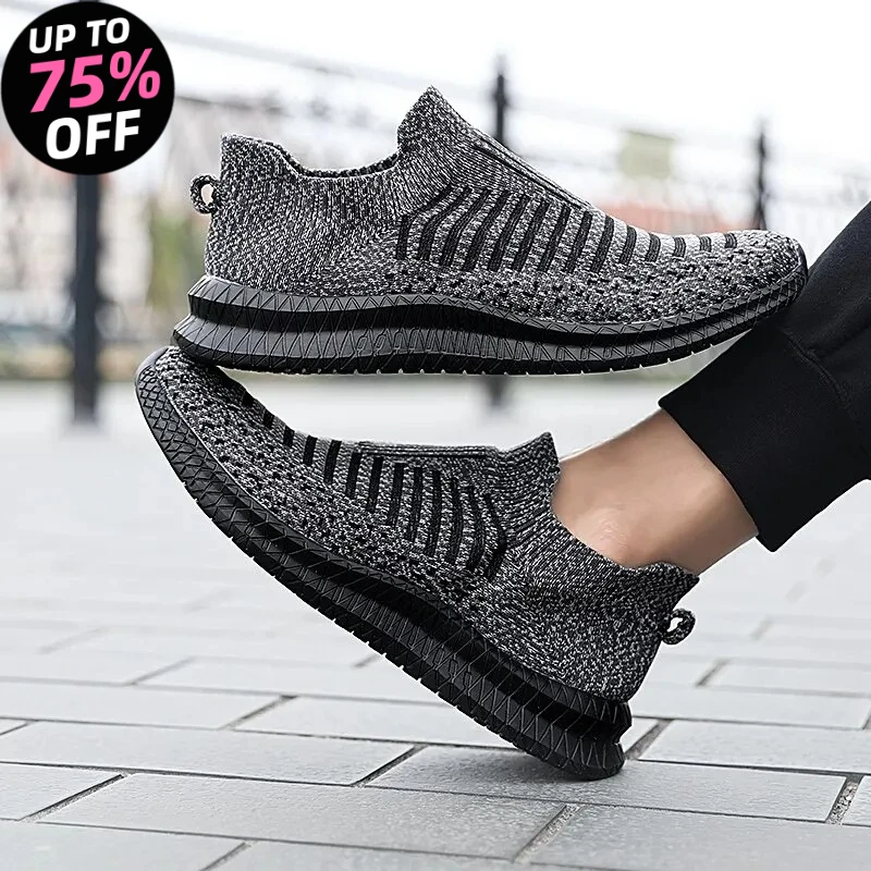 

Мужские дышащие кроссовки 2026: удобные кроссовки для бега, тенниса, активного отдыха, прогулок и джоггинга, модель без шнурков (слипоны)