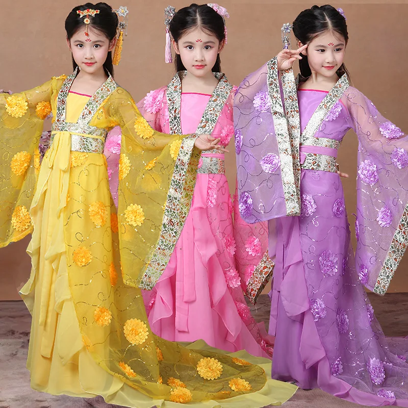 Girl Hanfu Tailored Tang Costume Photography Performance Costume