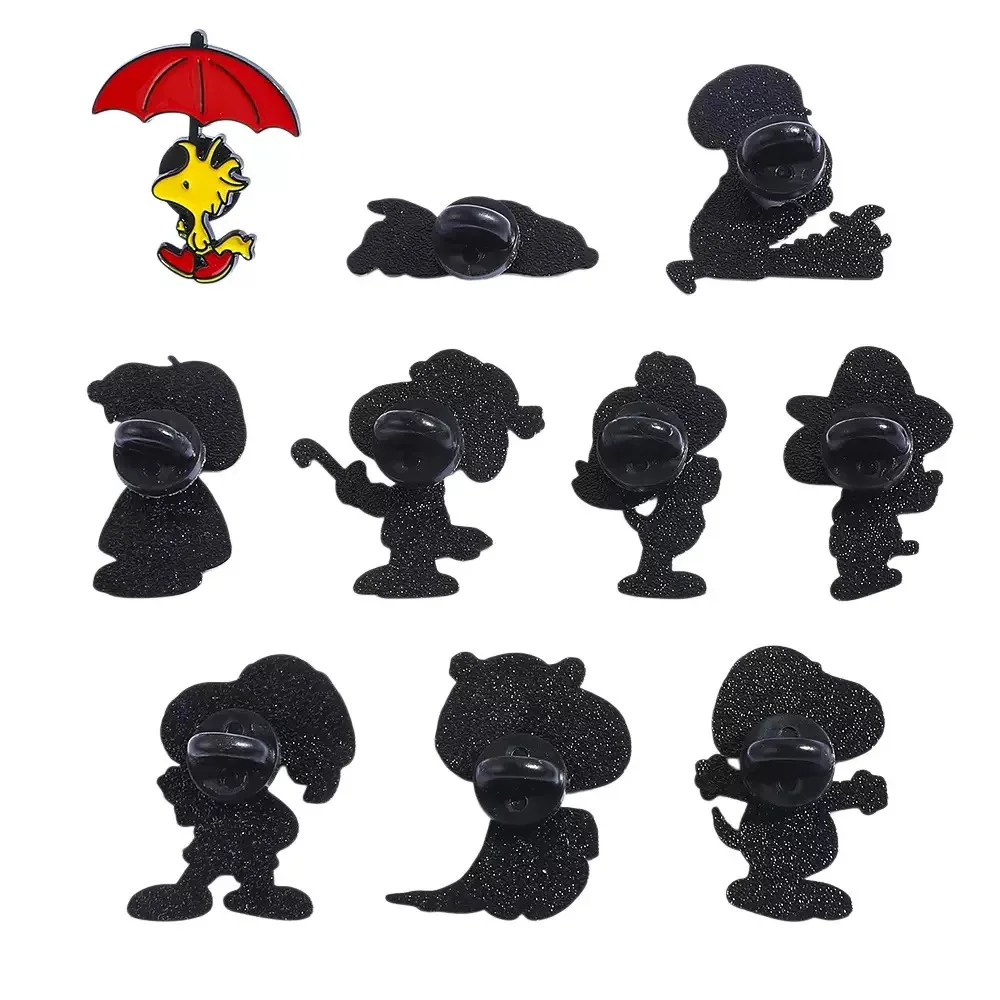 10 Pc Strange Attire Characters Brooch Cute White Beagle ​Enamel Pin Metal Badge Jewelry Backpack Clothing Accessories Gift view 6
