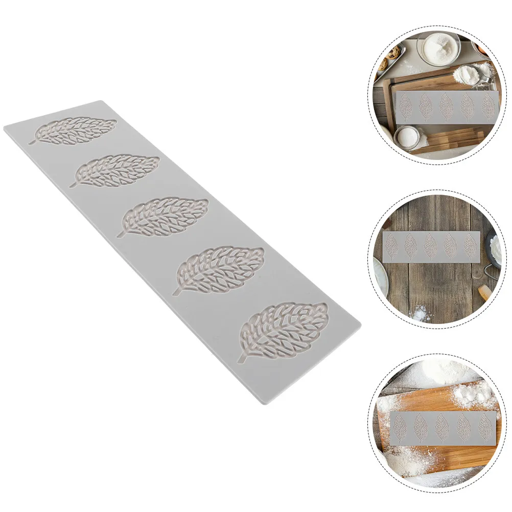 3Pcs Flexible Food Grade Leaf Silicone Mold Precise Texture High Heat Resistant Easy Release for Cake Decorating Chocolate Jelly