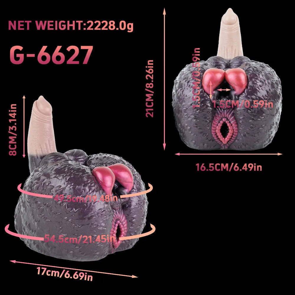 SHAZ-consolador masturbador de perro de doble canal, Animal realista, trasero, Vagina realista, Onahole Stroker, juguete sexual para hombres, entrenamiento de pene 18+